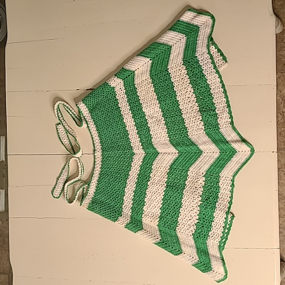 Vintage Handmade Crochet Apron